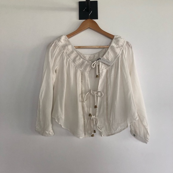 Lovers + Friends Revolve Rope Front Tie top - Picture 3 of 6